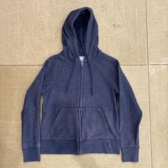 UNIQLO ジップアップパーカー ネイビー Sのサムネイル