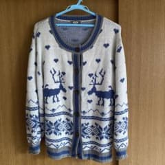 クティールとレトロ】ハートノルディックカーディガンのサムネイル
