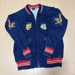 ベトジャン スウェット スカジャン 虎 龍 刺繍のサムネイル