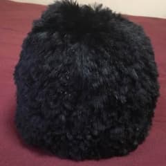 マウジー★ラビットファー帽★ブラックのサムネイル