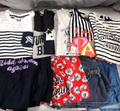 キッズ服 サイズ150　10点まとめ売り 長袖半袖Tシャツ キュロット