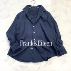 Frank&Eileenフランクアンドアイリーン スキッパーシャツ ネイビー