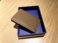メゾンタクヤ 名刺入れ ブラウン ターコイズ レザーのサムネイル