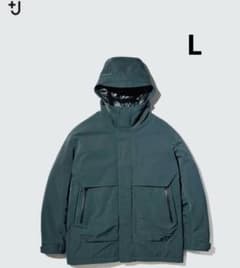 ユニクロ +J ハイブリッドダウンオーバーサイズパーカ ダークグリーン