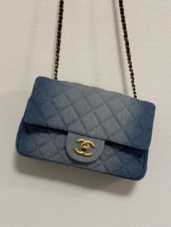 CHANEL デニム マトラッセ チェーンショルダーバッグ ノベルティ