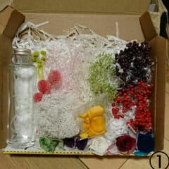 【最終値下げ！】ハーバリウムに最適☆花材ミックス瓶付きおまけあり☆のサムネイル