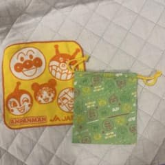 アンパンマン ミニタオル 巾着袋 2点セットのサムネイル