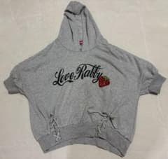 LOVE RABBY キッズグレー パーカー Sサイズ(110から120cm)