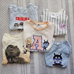 キッズ Tシャツ まとめ売りセット 90～100 男の子 アンパンマンのサムネイル
