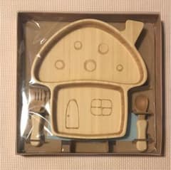木のお皿セット きのこのサムネイル