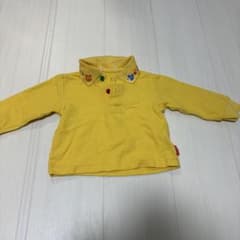 ミキハウス　長袖ポロシャツ　90のサムネイル