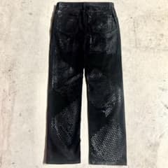 03ss Helmut Lang rubber tire print denim - メルカリ