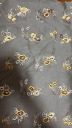 【国産】厚手 刺繍入り生地 約7m 綿レース ハンドメイドのサムネイル