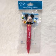 Disney】ミッキーマウス 手が動く パペット 付き ボールペン