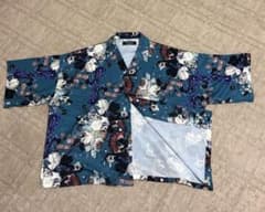 Unrelaxing 花柄 アロハシャツ ブルー系のサムネイル