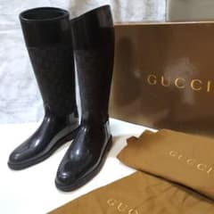 GUCCI ロングブーツ 長靴 レインブーツ - メルカリ