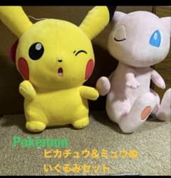 포켓몬 피카츄 & 뮤 봉제 인형 세트