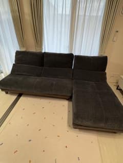 引き取り限定】ユニオン カウチソファ 肘なし2P＋シェーズロングセット  