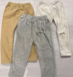 キッズ　長ズボン　3点セット　ユニクロ/petit mainのサムネイル