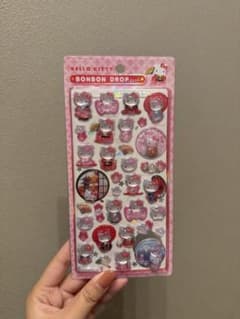 【正規品】ハローキティ ボンボンドロップシール 和風のサムネイル