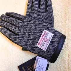 【HarrisTweed/ハリスツイード】PUコンビグローブ/グレー/FREE/のサムネイル