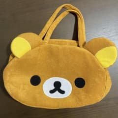 【値下げ】リラックマ　ビッグフェイスバッグのサムネイル