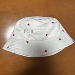 【POLO baby】ベビーハット ベビー帽子 48cm ハート柄のサムネイル