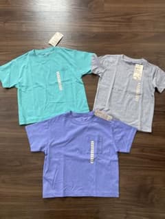 ⭐️新品未使用・匿名配送⭐️【無印良品】120サイズ Tシャツ 3枚セットのサムネイル