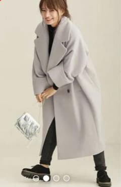 美品☆ ウールモッサボリュームダブルコート - メルカリ