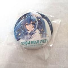 유키 미쿠 SNOW MIKU 2021 캔 배지