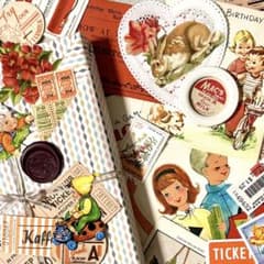 オレンジ紙もの＆カラフルなグリーティングカードのセット♡ - メルカリ
