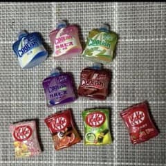 お菓子・アイスパッケージ風 カスタムビーズ 9個セットのサムネイル