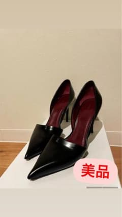 美品　イタリア製　セリーヌ　ハイヒール　23-23.5 黒のサムネイル