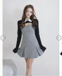 RANDY Houndstooth ensemble Sサイズ - メルカリ