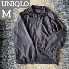 UNIQLO ユニクロ　ナイロンフルジップジャケット M ブラックのサムネイル