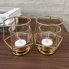 IKEA キャンドルホルダー ペルルバンド ティーライトホルダー 2個