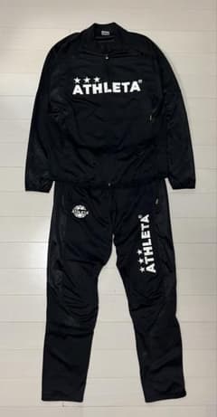 値下げ⭕️ATHLETA アスレタ ジャージ 上下セット ブラックのサムネイル