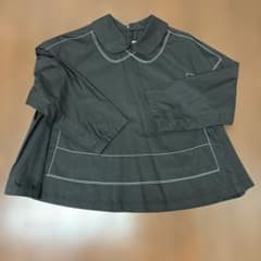 COMME des GARCONS 丸襟ブラウス ブラック Sのサムネイル