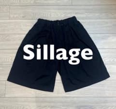 ◎美品　Sillage シラージ サーキュラーショートパンツ ネイビー F ◎美品 Sillage シラージ サーキュラーショートパンツ ネイビー F