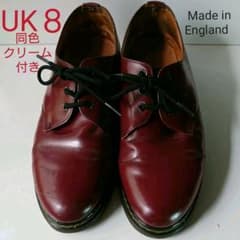 UK8ドクターマーチンMade in England 3ホール チェリーレッドのサムネイル
