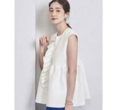 united arrows ユナイテッドアローズ ニット ベスト ジレ フリル
