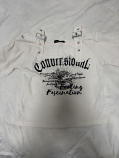GORGE 半袖リブTシャツ オフショルダーのサムネイル
