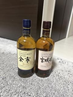 ニッカウヰスキー シングルモルト 余市・宮城峡 セット - メルカリ