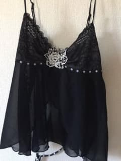 【美品】Wacoal レシアージュ キャミソール 水玉 ブラックのサムネイル