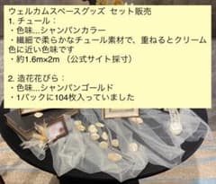 【ウェルカムスペースグッズ】チュール、造花花びら（セット売り）のサムネイル