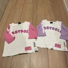 BABYDOLL 長袖カットソー 110cm 2枚セットのサムネイル