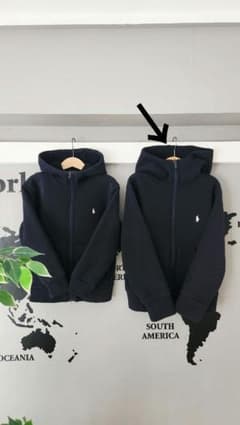 [美品]Polo Ralph Lauren ネイビーブラック フート付きパーカーのサムネイル