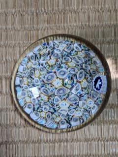 ♢イタリア製 ムラーノ島 ミルフィーユ ペーパーウェイト