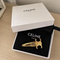 CELINE スナップ ヘアクリップ ゴールドのサムネイル