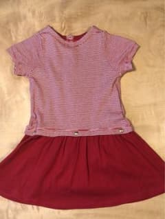 プチバトー　3ans 95cm ワンピース　赤のサムネイル